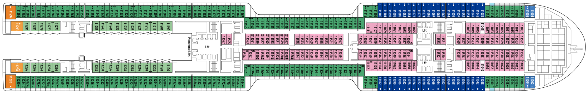 Deck 11 - Halifax plan